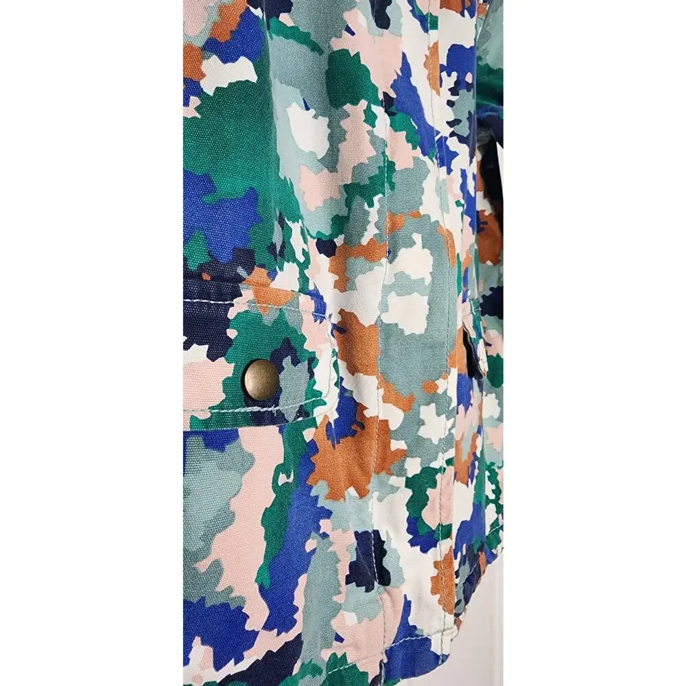 Gymboree camo Hooded Jacket go‎ outside S (5-6) abstract colorful print